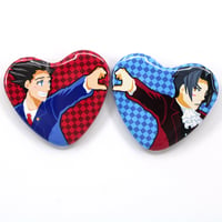 Image 1 of Wrightworth Mini Heart Buttons - Phoenix X Miles