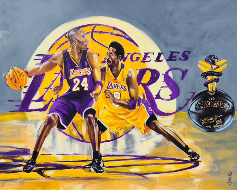 Kobe vs Kobe (Painting)