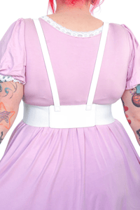 Image 2 of MYVIOLET: WHITE ADJUSTABLE HARNESS