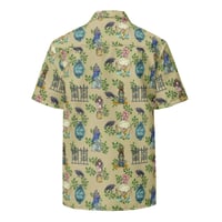 Image 4 of Tan Haunted Mansion Hawaiian Shirt
