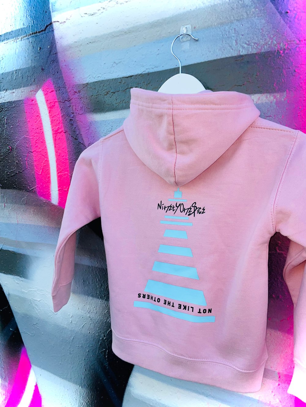 Image of Kids Light Pink Butterfly Hoody