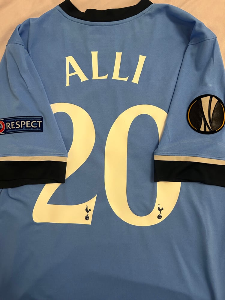 Image of Tottenham Hotspur “ALLI 20” 2015/16 Away Shirt + UEL patches   (M)