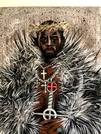 Image 3 of Meechy the God Butcher OG Painting on Canvas