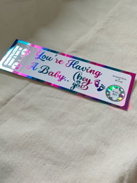 Image 1 of Baby Gender Reveal Scratch Card 