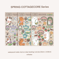 Image 1 of Spring Cottagecore Sticker Sheet Series (3 Vers.) 