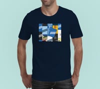 Image 1 of Adi Box Lid Navy T Shirt 'Put on your Adidas and Step Off' 