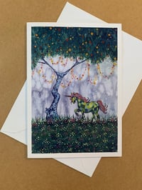 Unicorn Tree Greeting Card