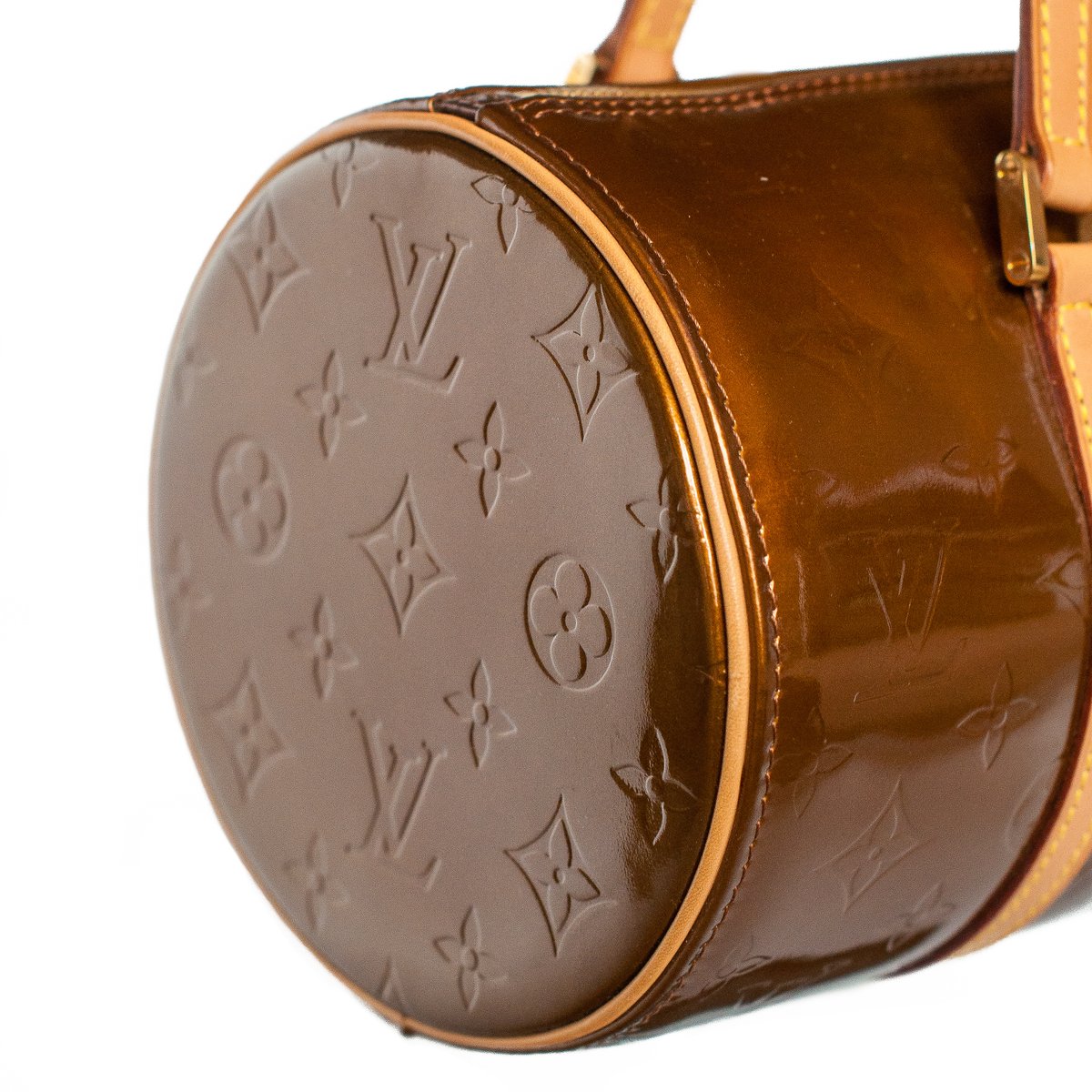Louis Vuitton 2001 Vernis Bedford Papillon Bag Bronze † Ruder