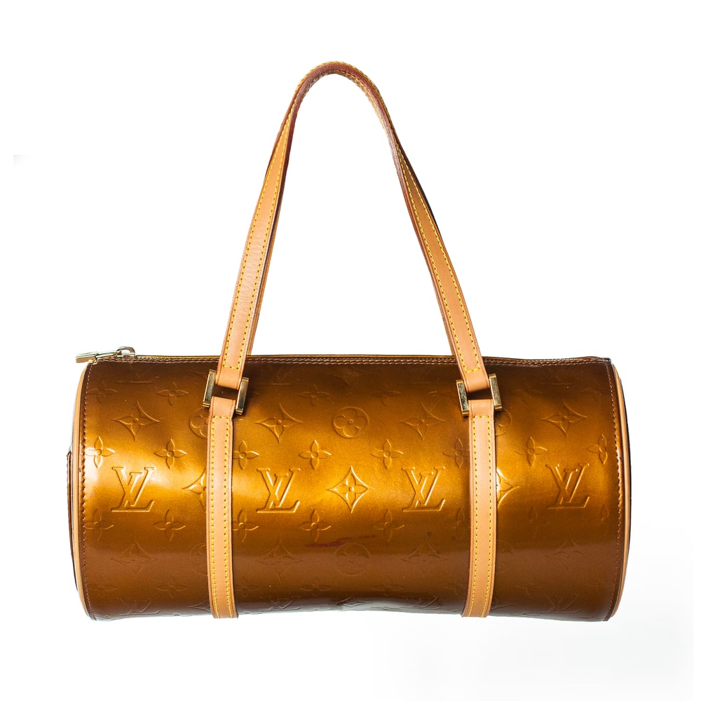 Image of Louis Vuitton 2001 Vernis Bedford Papillon Bag Bronze