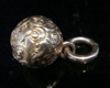Original Victorian 9ct high carat yellow gold ornate ball pendant 2.3g