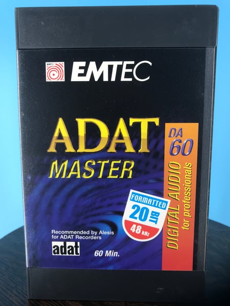 Image of SINGLE - (1) Emtec ADAT6020BIT - ADAT 60 Minute 20 BIT Formatted Master Digital Audio Tape In Album/