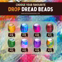 Image 2 of WATERCOLOR DREAD BEADS