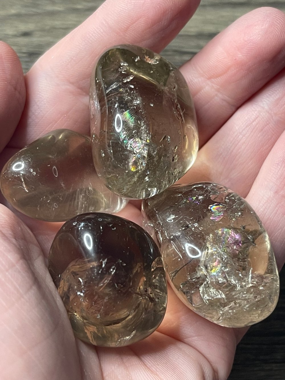 Image of Smoky quartz tumbles 