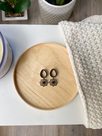 Image 2 of Black Mandala Dangles