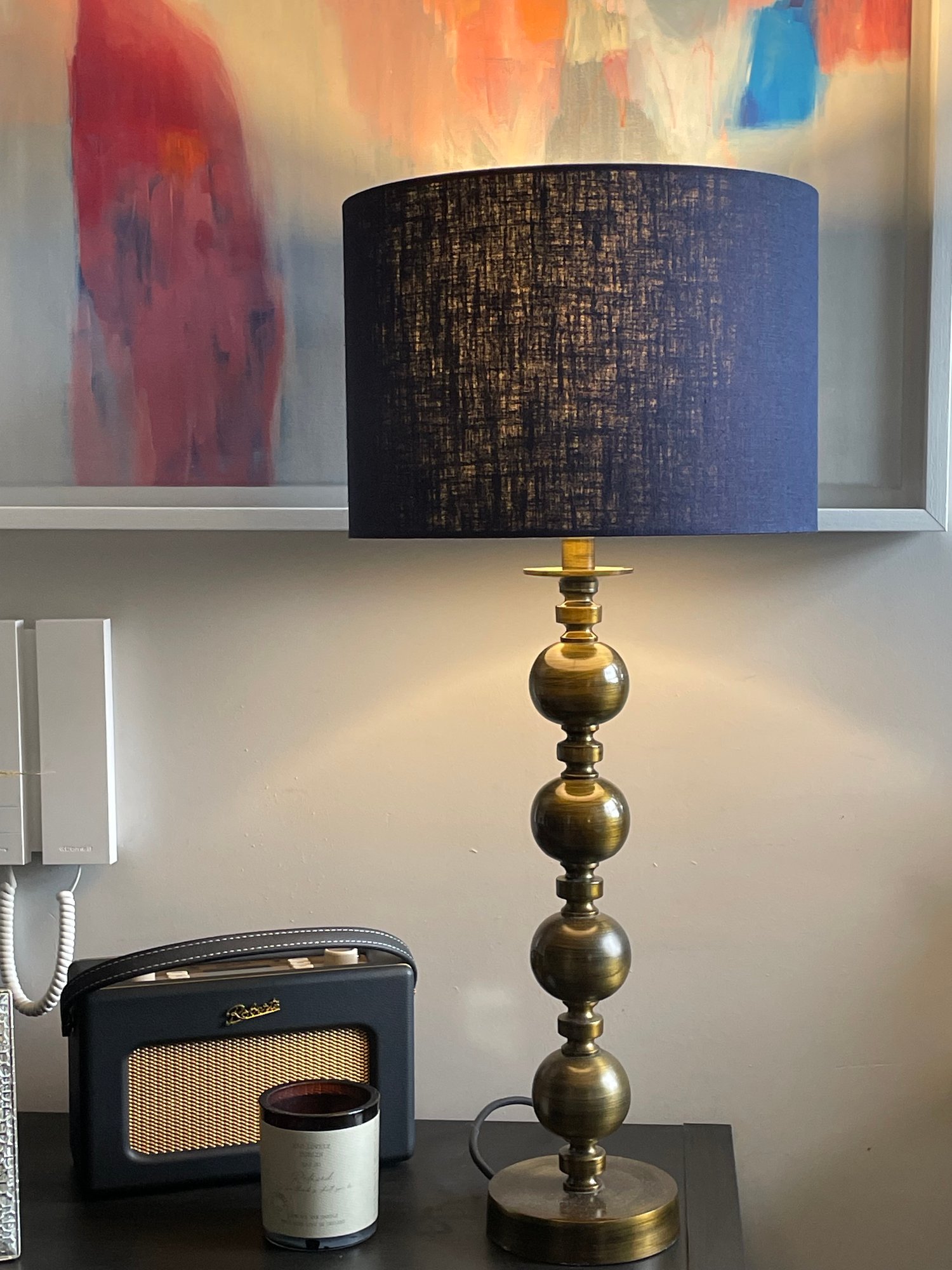 Image of Washed Linen Navy Shade