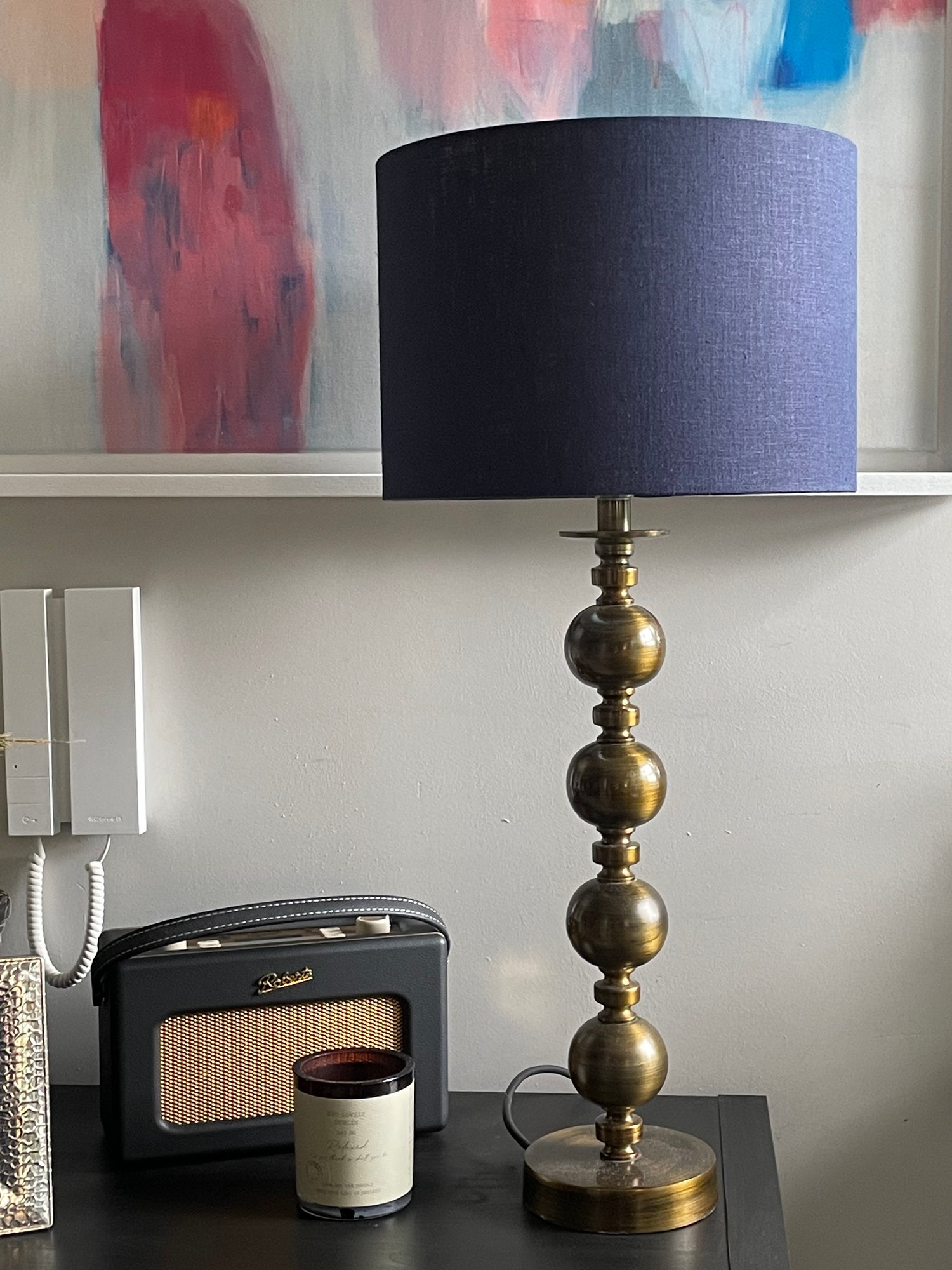 Image of Washed Linen Navy Shade