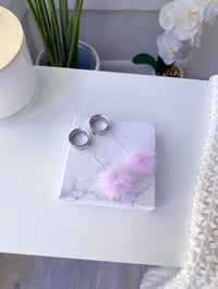 Image 2 of Lavender Poofs (Silver)