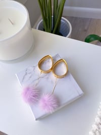 Image 2 of Lavender Poofs (Gold)