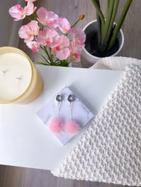 Image 4 of Pink Poofs (Silver)