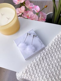 Image 1 of White Poofs (Silver)