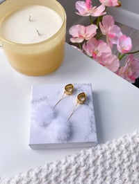 Image 2 of White Poofs (Gold)