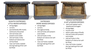 Image of Vegetable Bins Horizontal Style - Reclaimed Wood