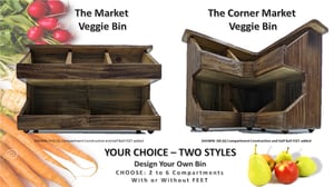 Image of Vegetable Bins "The Market" Style 