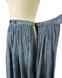 Image 5 of Crinkled Linen Aged and Dyed Wrap Skirt