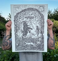 Image 1 of "Bringing in the May"  18 x 24 screen print