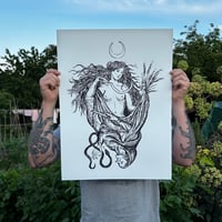 Image 1 of MAIDEN AND THE CRONE 18x24 screen print