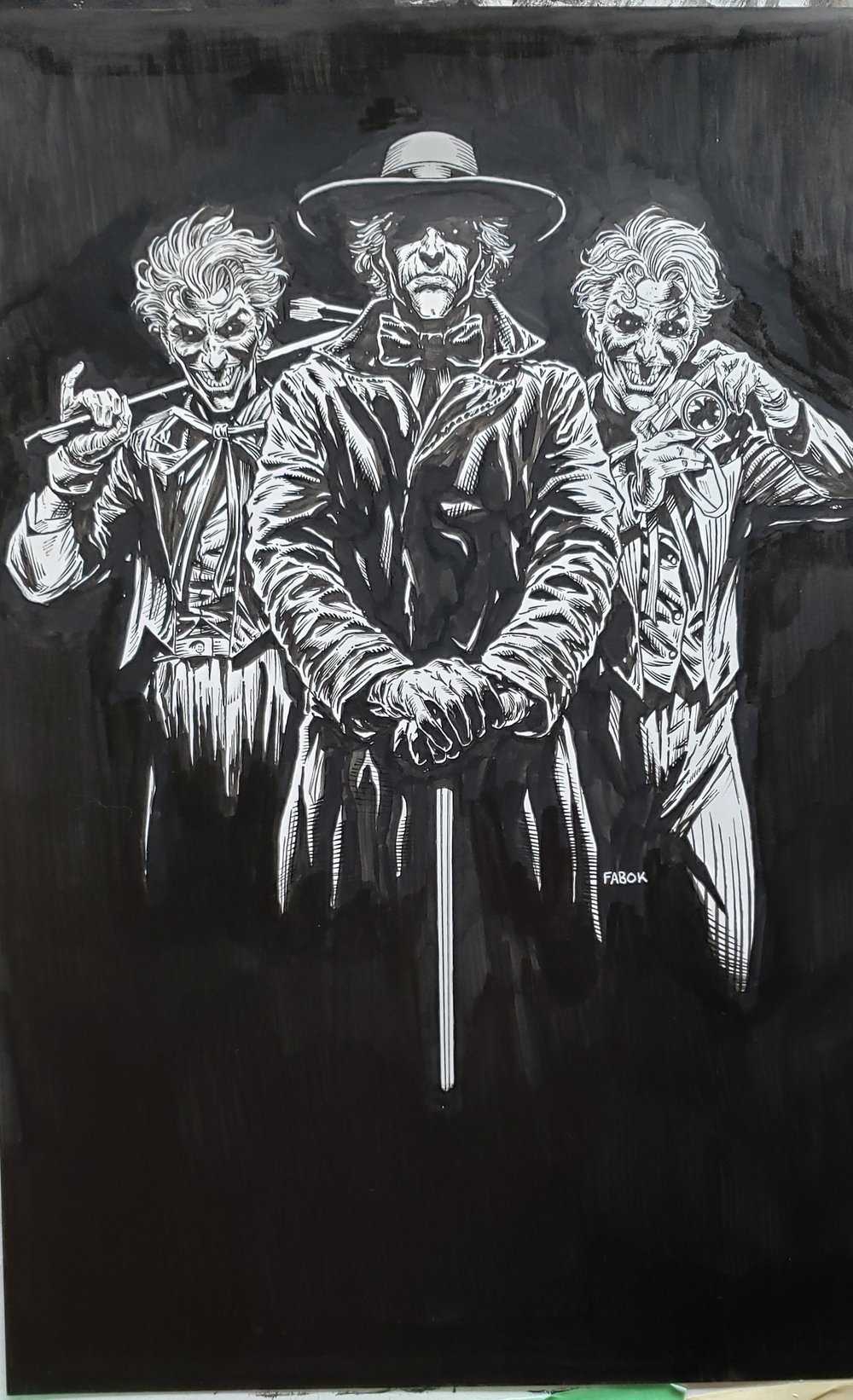 Image of Absolute Batman: Three Jokers "Jokers" Cover