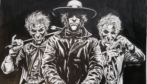 Image of Absolute Batman: Three Jokers "Jokers" Cover 