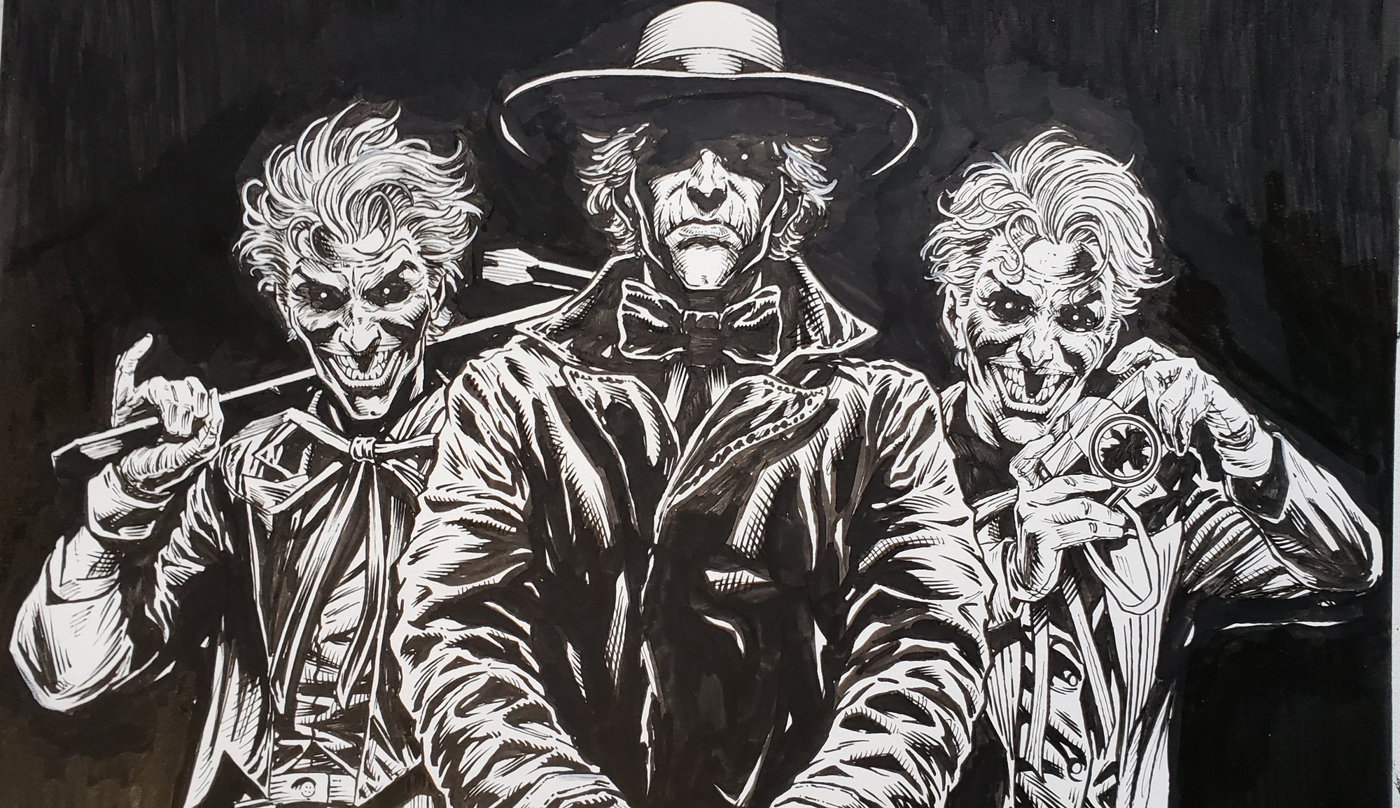 Absolute Batman: Three Jokers "Jokers" Cover | Jason Fabok