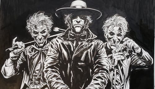 Image of Absolute Batman: Three Jokers "Jokers" Cover