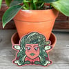 Fantastical Creature patch - Medusa - 4 inch wide Woven Embroidery - Iron On