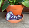 Baaat!! Vampire Bat - 4 inch wide embroidered patch Iron on Back