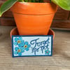 Forget Me Not - Alzheimers Awareness Patch - 75% embroidery, 4 Inch Wide