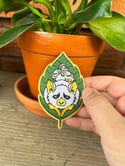 Honduran White Bat Embroidered Patch - 3.5 Inch tall Iron on Back