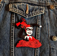 Image 3 of Harley Quinn Iron on Patch - 4 inch wide