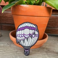 Image 1 of Rather be Somewhere Else Ace Hot Air Balloon - 3.5 Inch Iron on Patch