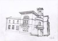 Andersons College Medical School Building, Dumbarton Road - Pencil on Paper 