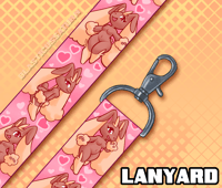 Image 1 of Chibi Lop Bunnies - Lanyard