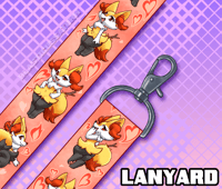 Image 1 of Cute Firephoxes - Lanyard