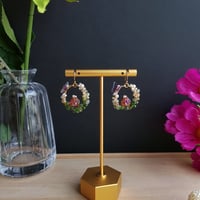 Image 1 of Red Hoop Earrings R1 | Shoujo Fairytale