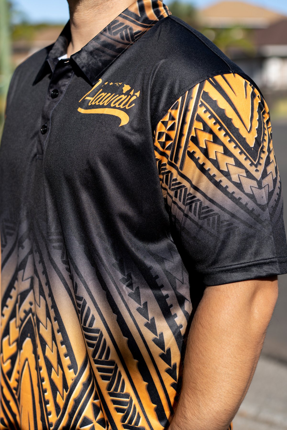 Hawaii Islands Mano Polo (Athletic Golden Tribal/Black)