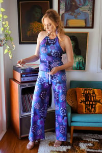 Image 3 of High Neck Jumpsuit In Get Groovy Purple