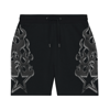 SHORTS GRAY FLAMES