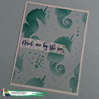Image 1 of Mini seahorse stencil & mask