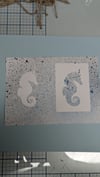 Mini seahorse stencil & mask