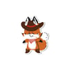 Cowboy Fox sticker